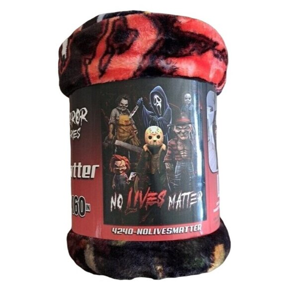 Slashers New Plush Throw Gift Blanket Chucky Freddy Jason Michael Horror Movies - Picture 2 of 3